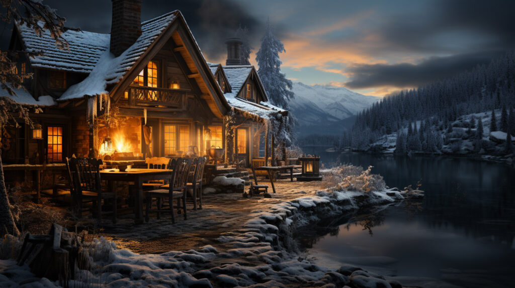 aijessy_A_cozy_winter_cabin_surrounded_by_snowy_trees_with_sm_94482c0a-2b28-4c87-9706-fdfce0a0cbef_0